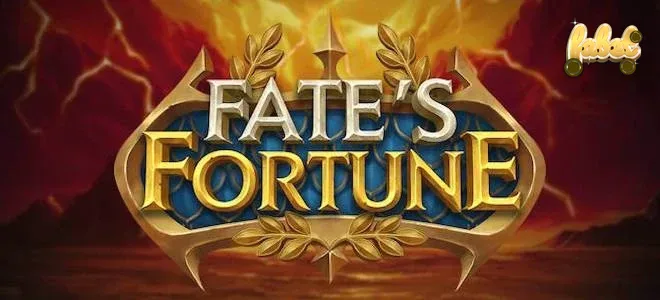 Giao diện trò chơi Fate’s Fortune với các biểu tượng thần thoại và vòng quay may mắn